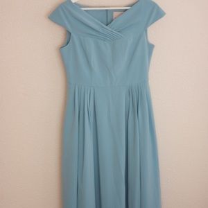 Gal Meets Glam Steel Blue Dress